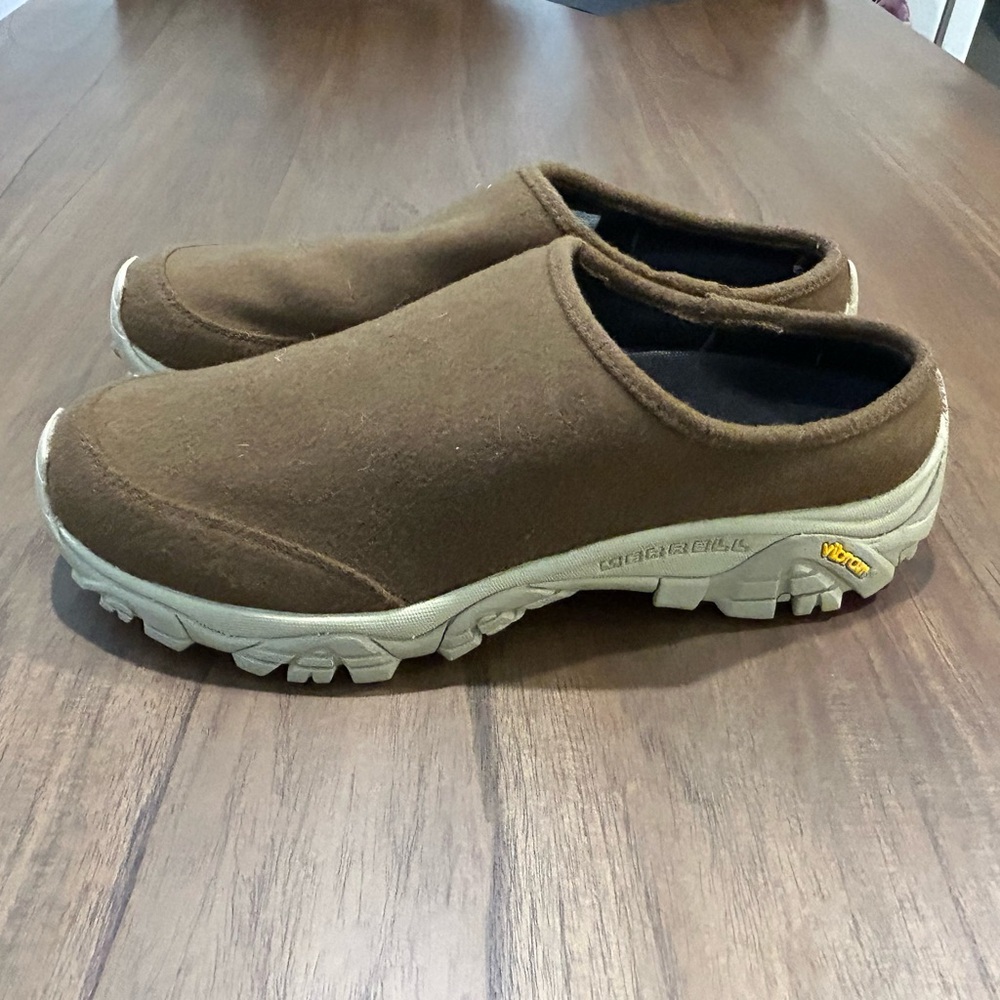 Merrell Men’s Moab 2 Wool Slides New in Coyote Brown